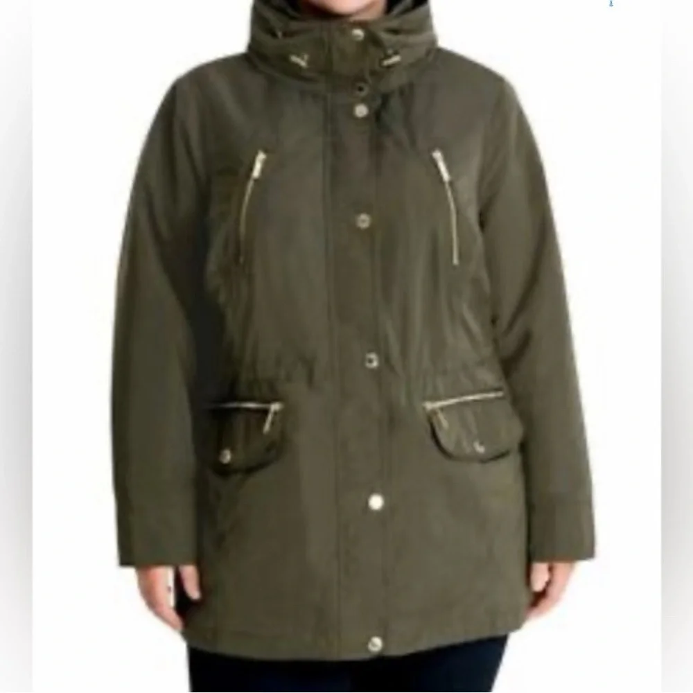 COPY - Michael Kors cinch waist anorak brown coat